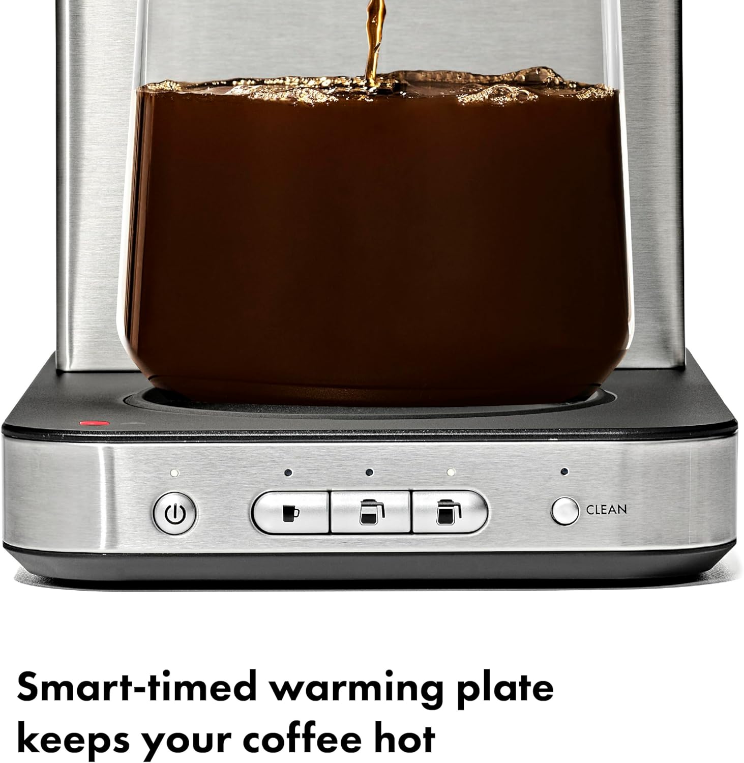 OXO Brew 8-Cup Coffee Maker with Podless Single-Serve Function and Glass Carafe