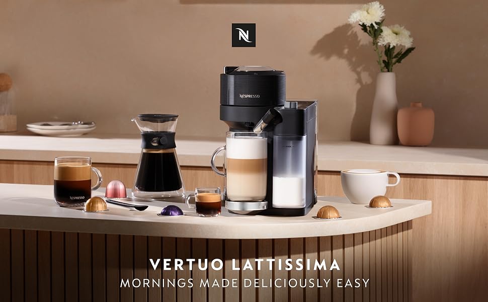Nespresso Vertuo Lattissima Coffee & Espresso Maker by De'Longhi