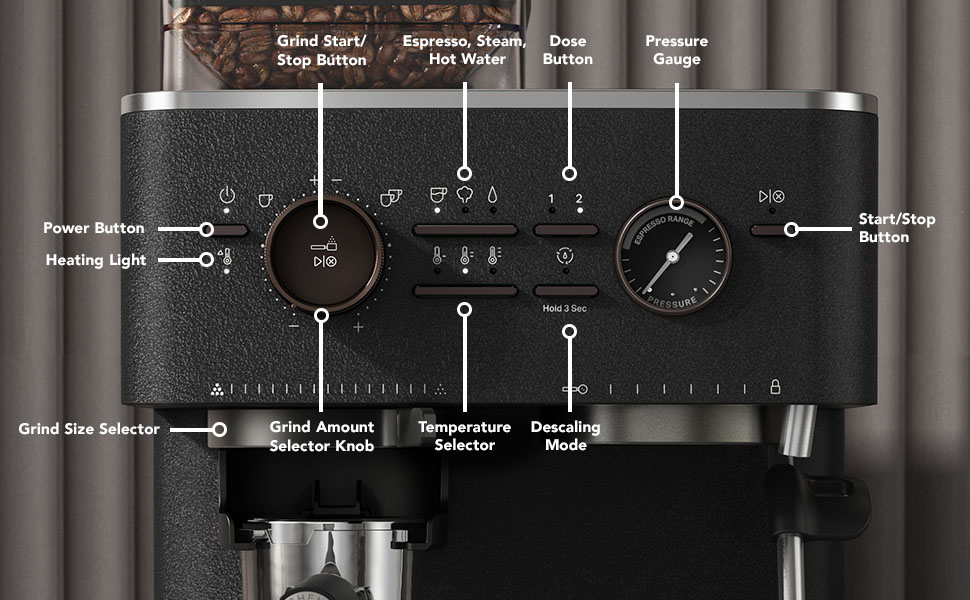 KitchenAid Semi-Automatic Espresso Machine with Burr Grinder