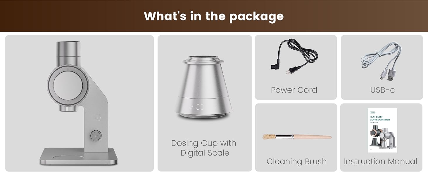 Gevi VelPro 400 Single Dose Espresso Grinder with Variable Speed