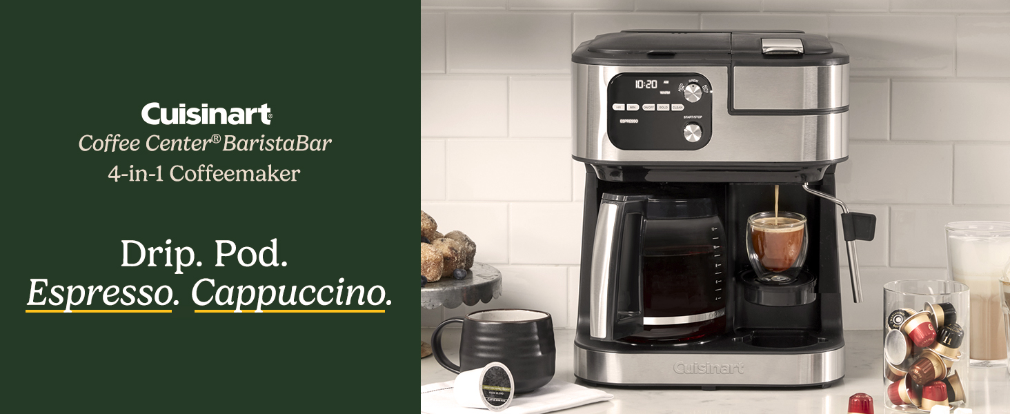 Cuisinart Coffee Center Barista Bar 4-in-1 Coffee Maker