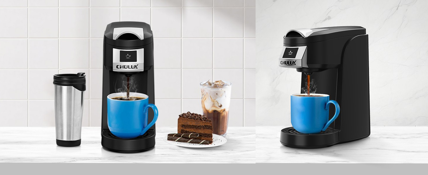 CHULUX Classic Single Serve Coffee Maker for K Cup