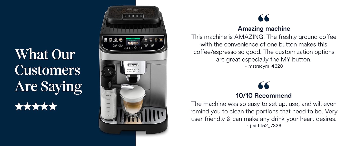 De'Longhi Magnifica Evo Next Fully Automatic Espresso Machine