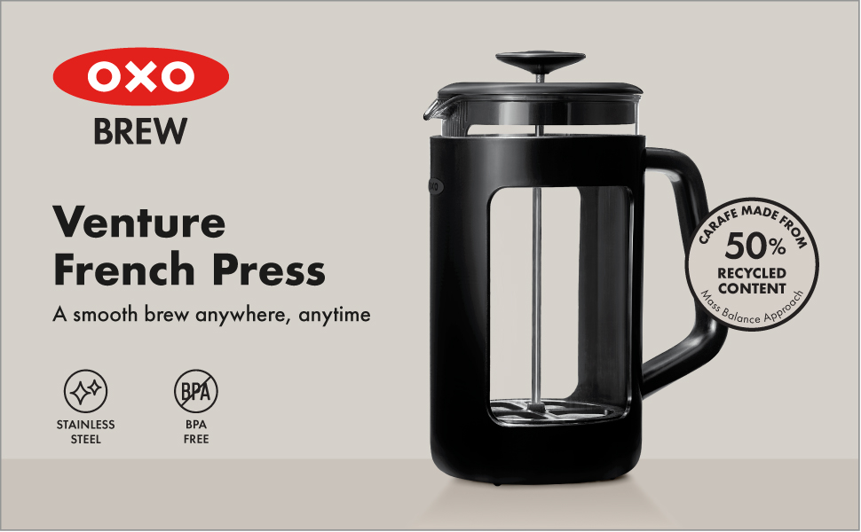 OXO Brew Venture French Press - 8 Cup