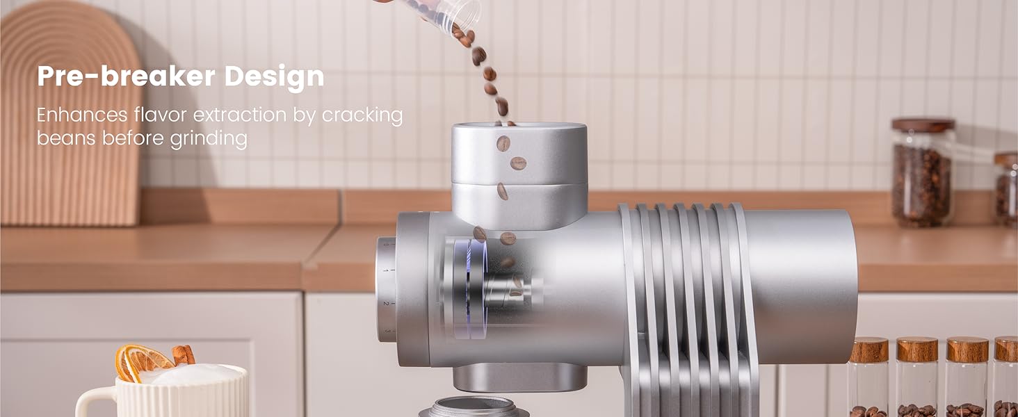 Gevi VelPro 400 Single Dose Espresso Grinder with Variable Speed