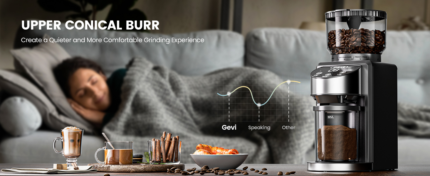 Gevi Electric Burr Coffee Grinder