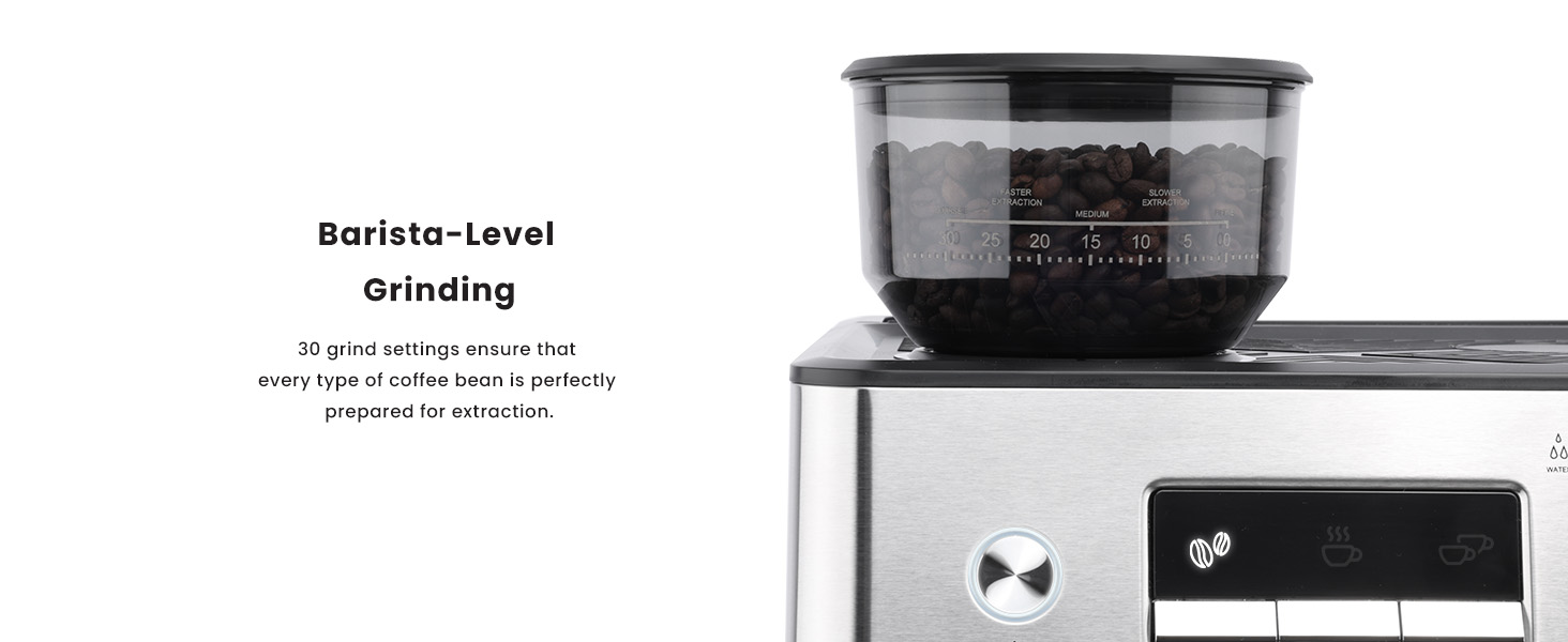 Gevi Espresso Machine with Grinder & Milk Frother