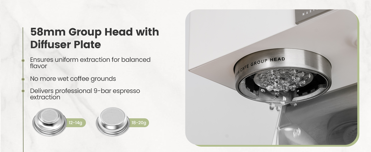 Gevi Commercial Espresso Machine 20 Bar with Smart OPV