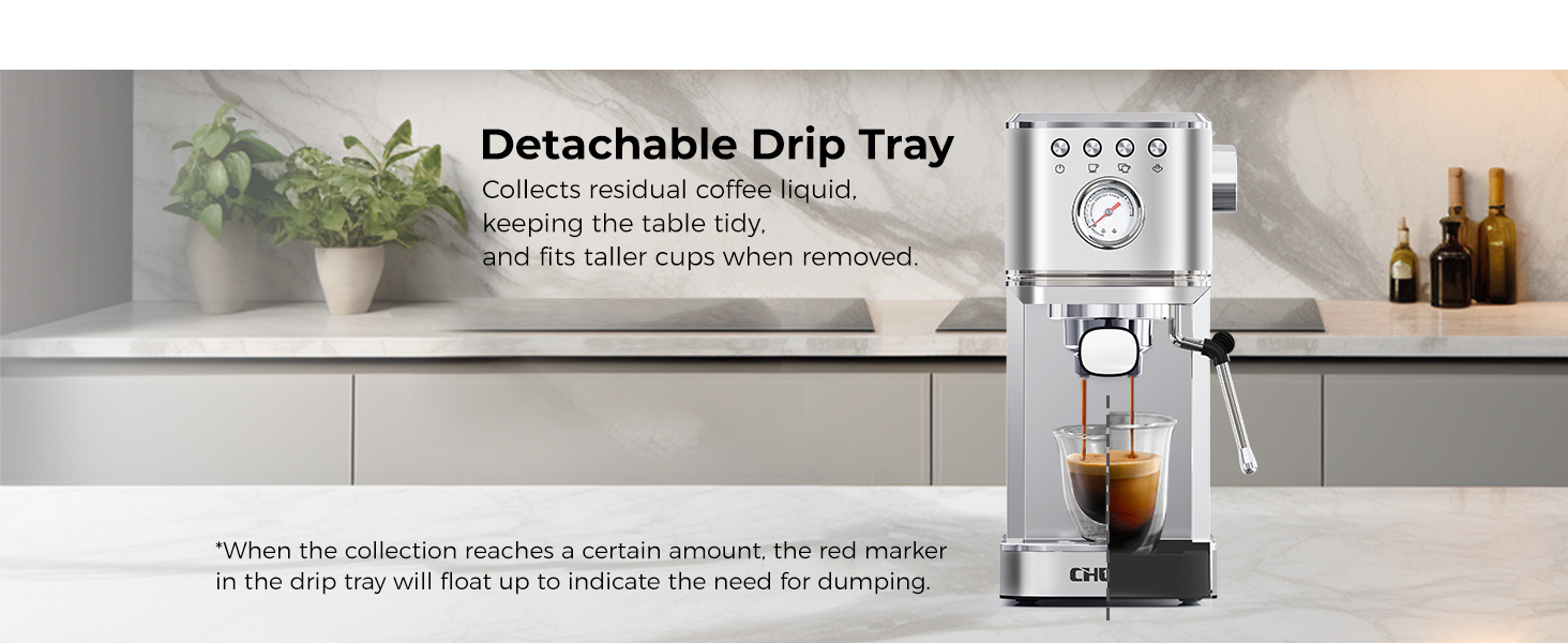 CHULUX Kom-Pro Espresso Machine 20 Bar