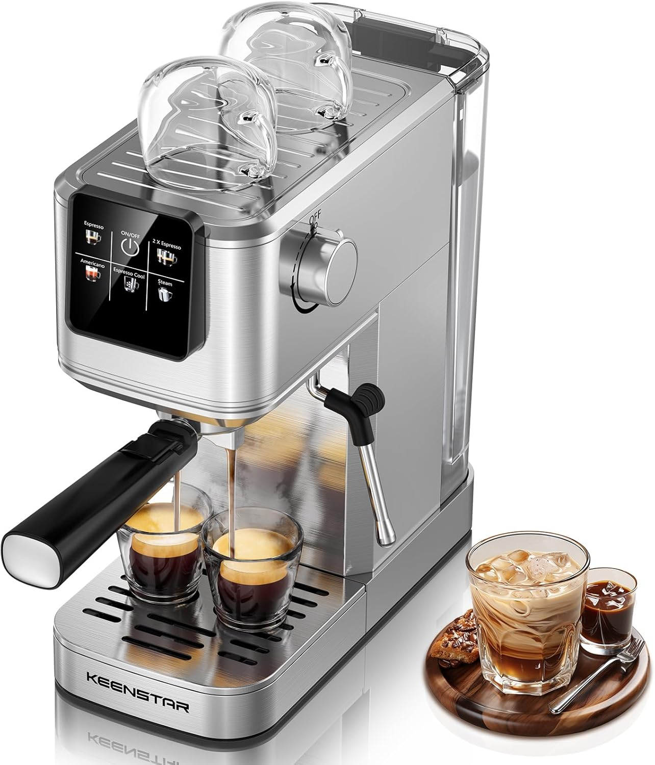 KEENSTAR 20-Bar Espresso Machine with Milk Frother