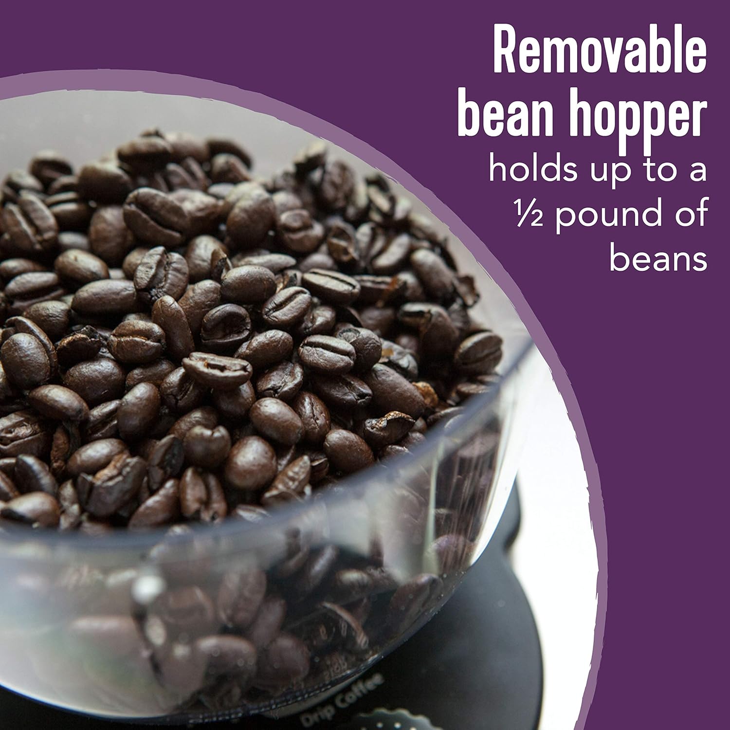 Mr. Coffee Automatic Burr Mill Coffee Grinder with 18 Custom Grinders Silver