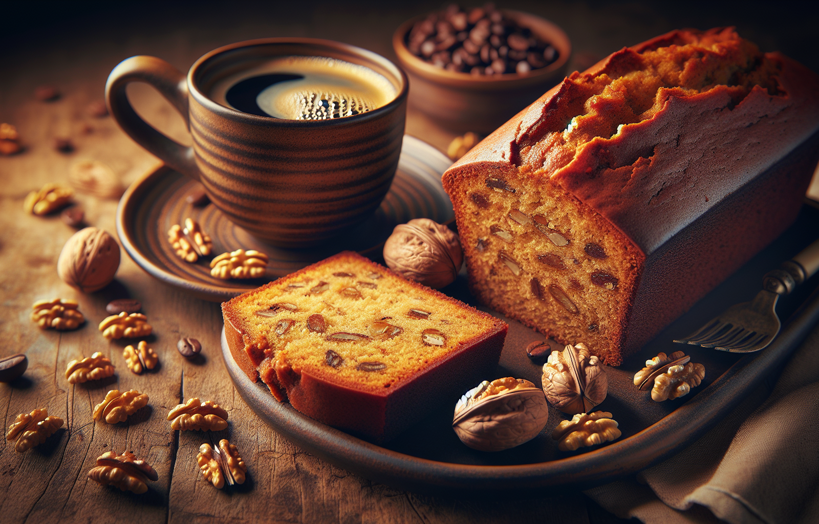 Coffee and Walnut Loaf Cake Recipe