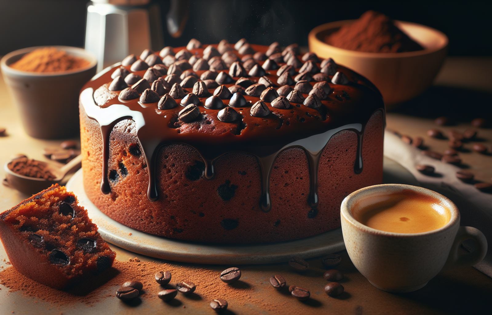 Espresso Chocolate Chip Cake Recipe