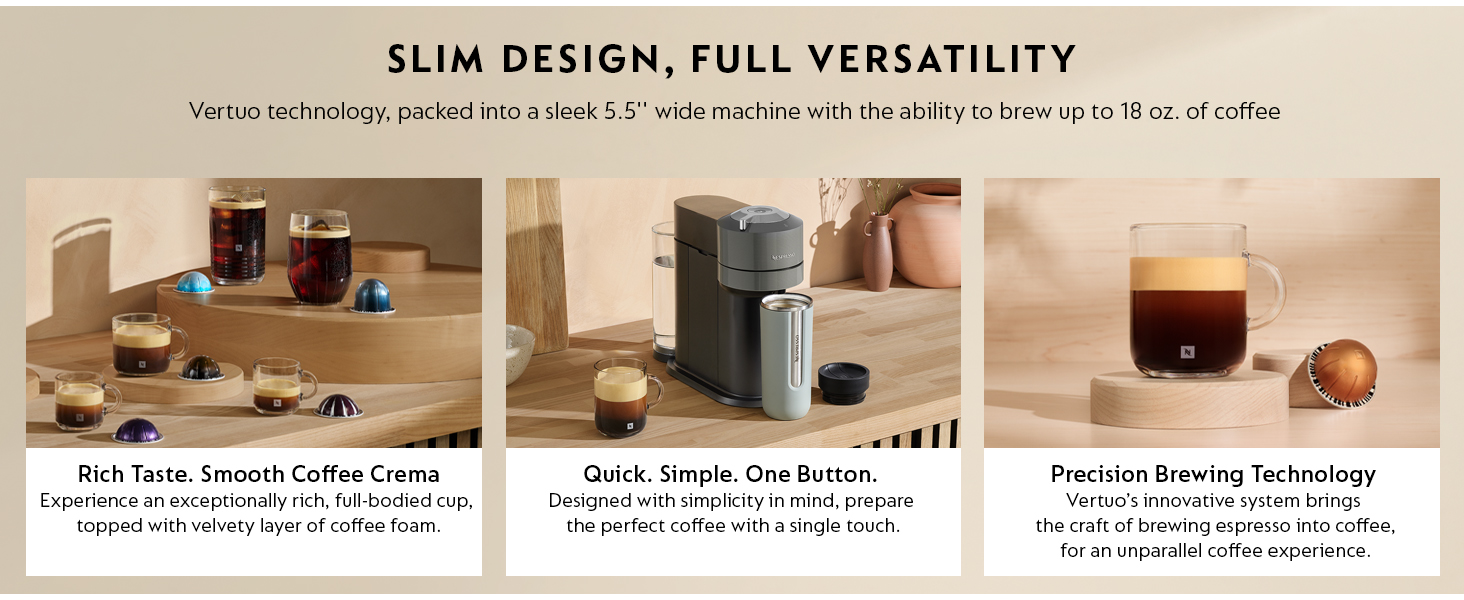 Nespresso Vertuo Next Deluxe Coffee and Espresso Machine
