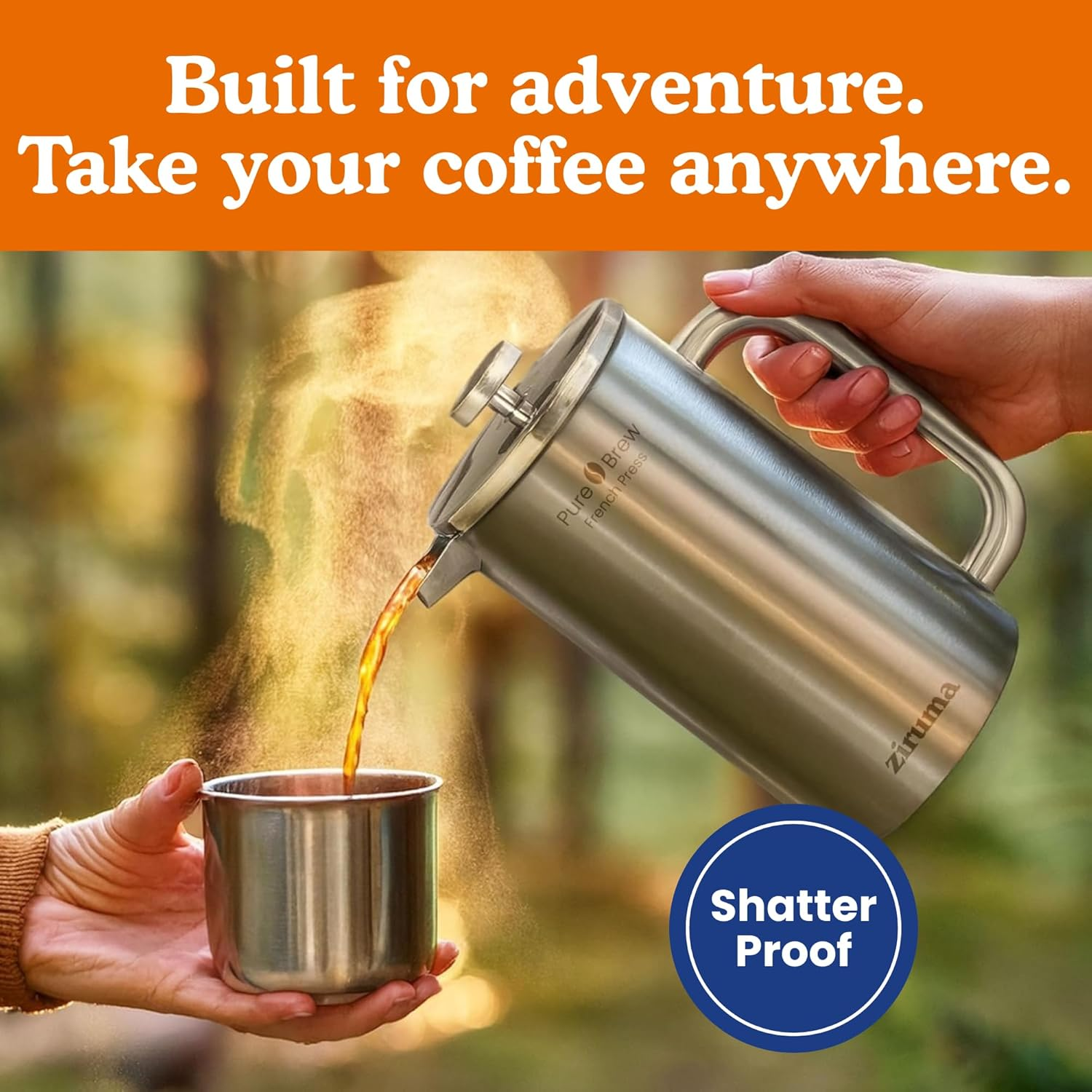 Ziruma Non-Toxic French Press Coffee Maker