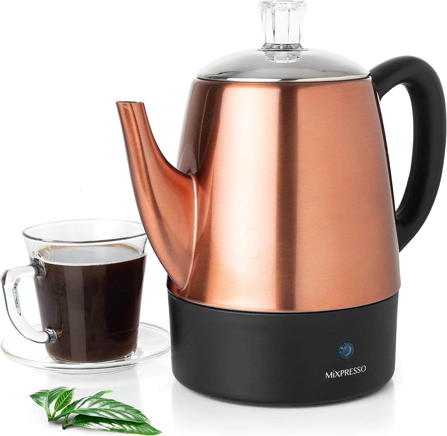 Mixpresso Small Electric Percolator Coffee Pot