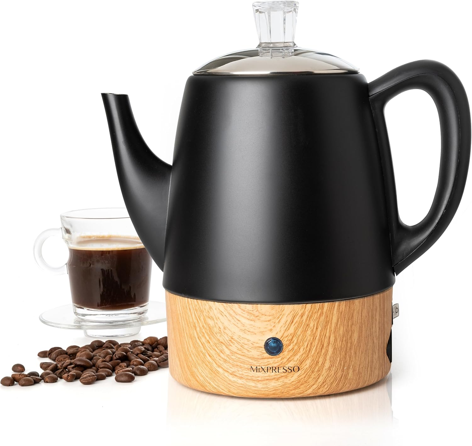 Mixpresso Small Electric Percolator Coffee Pot